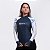Camisa FusionX Feminina Brk Deep Azul Detalhe Folhas com Capuz e Proteção Solar UV50+ - Imagem 3