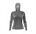 Camisa FusionX Feminina Brk Clean Cinza com Capuz e Proteção Solar UV50+ - Imagem 1