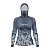Camisa FusionX Feminina Brk Deep Camuflada Azul com Capuz e Proteção UV50+ - Imagem 1