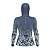 Camisa FusionX Feminina Brk Deep Camuflada Azul com Capuz e Proteção UV50+ - Imagem 2