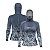 Camisa FusionX Feminina Brk Deep Camuflada Azul com Capuz e Proteção UV50+ - Imagem 3