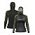 Camisa FusionX Feminina Brk Camuflada Verde Preto Capuz e Proteção UV50+ - Imagem 3