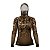 Camisa FusionX Feminina Brk Hunter Camuflada Galhos Marrom com Capuz e Proteção UV50+ - Imagem 1