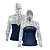 Camisa FusionX Feminina Brk Deep Camuflada Branco Azul com Capuz e Proteção UV50+ - Imagem 3