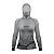 Camisa FusionX Feminina Brk Galaxy Cinza com Capuz e Proteção UV50+ - Imagem 1