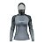 Camisa FusionX Feminina Brk Camuflado Preto Cinza com Capuz e Proteção UV50+ - Imagem 1