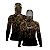 Camisa FusionX Feminina Brk Hunter Camu Floresta Preta com Capuz e Proteção UV50+ - Imagem 3