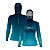 Camisa FusionX Feminina Brk Clean Azul Escuro com Capuz e Proteção UV50+ - Imagem 3