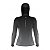 Camisa FusionX Feminina Brk Clean Preto Lisa com Capuz e Proteção UV50+ - Imagem 2