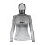 Camisa FusionX Feminina Brk Clean Branca e Cinza com Capuz e Proteção UV50+ - Imagem 1