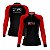 Camisa de Pesca Feminina Brk Isca Lures Vermelha com Proteção UV50+ - Imagem 1