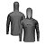 Camisa com Capuz Brk Maori Cinza com Preto com Proteção Solar UV50+ - Imagem 1