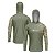Camisa com Capuz Brk Maori Verde Musgo com Proteção Solar UV50+ - Imagem 1