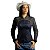 Camisa Feminina Brk Mescla Azul Chumbo com Proteção Solar UV50+ - Imagem 4