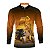 Camisa Máquina Pesada Brk Laranja Motoniveladora e Escavadeira com Proteção UV50+ - Imagem 1