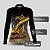 Camisa Máquina Pesada Feminina Brk Preto e Amarelo Terraplanagem com Proteção UV50+ - Imagem 4