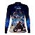 Camisa de Motociclismo Feminina Brk Azul GS R1300 com Proteção UV50+ - Imagem 3