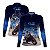 Camisa de Motociclismo Feminina Brk Azul GS R1300 com Proteção UV50+ - Imagem 1