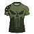 Camiseta Caveira Militar Brk Verde Skull Camo com Proteção UV50+ - Imagem 1