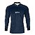Camisa de Pesca Brk Pescador Patriota Azul e Branca com Proteção UV50 - Imagem 1