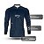 Camisa de Pesca Brk Pescador Patriota Azul e Branca com Proteção UV50 - Imagem 4