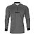 Camisa de Pesca Brk Pescador Patriota Cinza e Preta com Proteção UV50 - Imagem 1