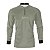 Camisa de Pesca Brk Pescador Patriota Caqui e Bege com Proteção UV50 - Imagem 1