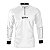 Camisa de Pesca Brk Pescador Patriota Branca e Preta com Proteção UV50 - Imagem 1
