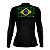 Camisa de Pesca Feminina Brk Pescador Patriota Preta Brasil com Proteção UV50 - Imagem 3