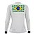 Camisa de Pesca Feminina Brk Pescador Patriota Branca Brasil com Proteção UV50 - Imagem 3