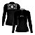 Camisa de Pesca Feminina Brk Pescador Patriota Preta e Branca com Proteção UV50 - Imagem 1
