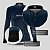 Camisa de Pesca Feminina Brk Pescador Patriota Azul e Branca com Proteção UV50 - Imagem 5
