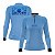 Camisa de Pesca Feminina Brk Pescador Patriota Azul Gradiente com Proteção UV50 - Imagem 1