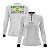 Camisa de Pesca Feminina Brk Pescador Patriota Branca Gradiente com Proteção UV50 - Imagem 1