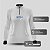 Camisa de Pesca Feminina Brk Pescador Patriota Branca Gradiente com Proteção UV50 - Imagem 4