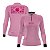 Camisa de Pesca Feminina Brk Pescadora Patriota Rosa Gradiente com Proteção UV50 - Imagem 1