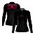 Camisa de Pesca Feminina Brk Pescadora Patriota Preta e Rosa com Proteção UV50 - Imagem 1