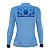 Camisa de Pesca Feminina Brk Pescador Patriota Gradiente Azul com Proteção UV50 - Imagem 3