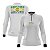 Camisa de Pesca Feminina Brk Pescador Patriota Branca Gradiente com Proteção UV50 - Imagem 1