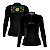 Camisa de Pesca Feminina Brk Pescador Patriota Preta Gradiente Brasil com Proteção UV50 - Imagem 1