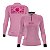 Camisa de Pesca Feminina Brk Pescador Patriota Rosa Gradiente com Proteção UV50 - Imagem 1