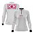 Camisa de Pesca Feminina Brk Pescador Patriota Branca Gradiente com Proteção UV50 - Imagem 1