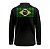 Camisa de Pesca Infantil Brk Pescador Patriota Preta Brasil com Proteção UV50 - Imagem 2