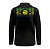 Camisa de Pesca Infantil Brk Pescador Patriota Preta Gradiente Brasil com Proteção UV50 - Imagem 2