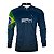 Camisa de Pesca Brk Azul Bandeira do Brasil Garateia com Proteção UV50+ - Imagem 1