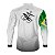 Camisa de Pesca Brk Branca Bandeira do Brasil Garateia com Proteção UV50+ - Imagem 2