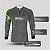 Camisa de Pesca Brk Cinza Bandeira do Brasil Garateia com Proteção UV50+ - Imagem 4