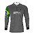 Camisa de Pesca Brk Cinza Bandeira do Brasil Garateia com Proteção UV50+ - Imagem 1