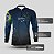 Camisa de Pesca Brk Azul Escamas Bandeira do Brasil Garateia com Proteção UV50+ - Imagem 4