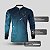Camisa de Pesca Brk Azul Claro Escamas Bandeira do Brasil Garateia com Proteção UV50+ - Imagem 4